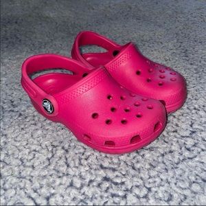 Pink Crocs Kids 7C